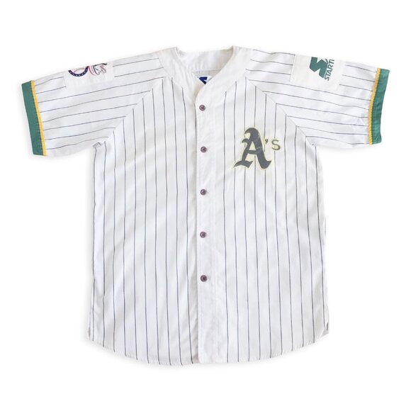 Starter Oakland Athletics A's Jersey Vintage Retro Medium M RARE 2pac Tupac - Picture 2 of 10